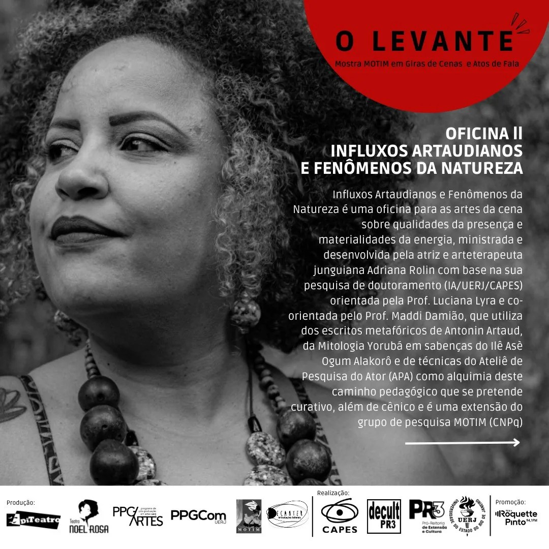 Oficina Influxos Artaudianos e Fenômenos da Natureza
